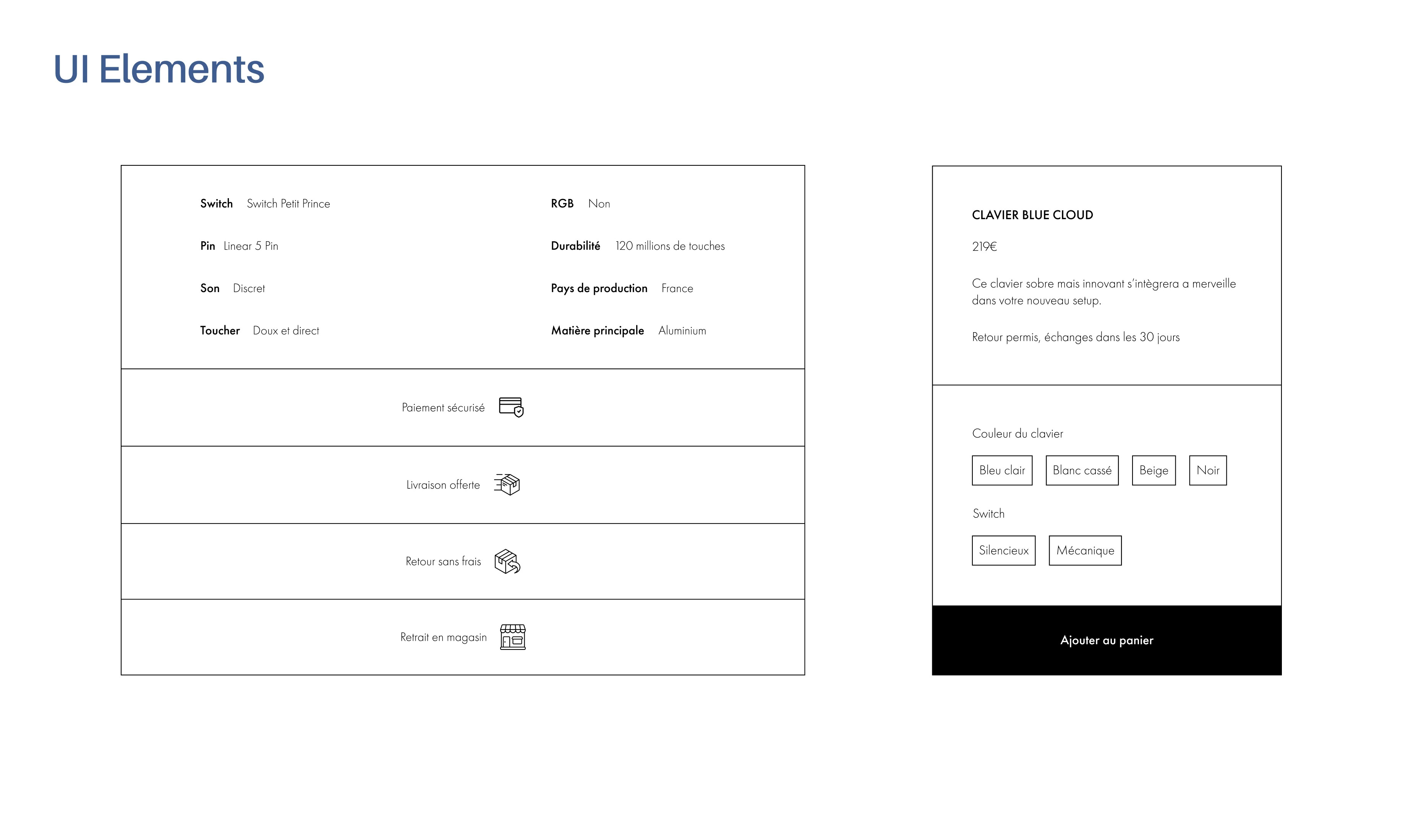 Capsound UI elements showcase
